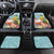 Aloha Hawaii Mele Kalikimaka Car Mats Chilling Santa With Pineapple - Polynesian Pattern