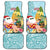 Aloha Hawaii Mele Kalikimaka Car Mats Chilling Santa With Pineapple - Polynesian Pattern