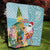 Aloha Hawaii Mele Kalikimaka Quilt Chilling Santa With Pineapple - Polynesian Pattern