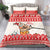 Mele Kalikimaka Hawaii Bedding Set Water-skiing Santa Tropical Vibes