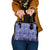 Blue Palaka Japanese Patterns Shoulder Handbag Koi Fish Asanoha Sakura Patchwork Stylized - Polynesian Pride
