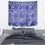 Blue Palaka Japanese Patterns Tapestry Koi Fish Asanoha Sakura Patchwork Stylized - Polynesian Pride