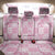 Pink Palaka Japanese Patterns Back Car Seat Cover Koi Fish Asanoha Sakura Patchwork Stylized - Polynesian Pride
