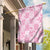 Pink Palaka Japanese Patterns Garden Flag Koi Fish Asanoha Sakura Patchwork Stylized - Polynesian Pride
