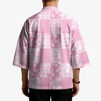 Pink Palaka Japanese Patterns Kimono Koi Fish Asanoha Sakura Patchwork Stylized - Polynesian Pride