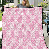 Pink Palaka Japanese Patterns Quilt Koi Fish Asanoha Sakura Patchwork Stylized - Polynesian Pride