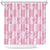 Pink Palaka Japanese Patterns Shower Curtain Koi Fish Asanoha Sakura Patchwork Stylized - Polynesian Pride