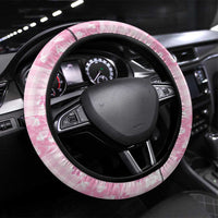 Pink Palaka Japanese Patterns Steering Wheel Cover Koi Fish Asanoha Sakura Patchwork Stylized - Polynesian Pride