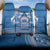 Toa Samoa Rugby Custom Back Car Seat Cover Uso aso uma Samoan Pattern Blue - Polynesian Pride
