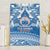 Toa Samoa Rugby Custom Canvas Wall Art Uso aso uma Samoan Pattern Blue - Polynesian Pride