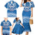 Toa Samoa Rugby Custom Family Matching Mermaid Dress and Hawaiian Shirt Uso aso uma Samoan Pattern Blue - Polynesian Pride