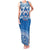 Toa Samoa Rugby Custom Family Matching Tank Maxi Dress and Hawaiian Shirt Uso aso uma Samoan Pattern Blue - Polynesian Pride
