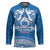 Toa Samoa Rugby Custom Hockey Jersey Uso aso uma Samoan Pattern Blue - Polynesian Pride