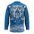 Toa Samoa Rugby Custom Hockey Jersey Uso aso uma Samoan Pattern Blue - Polynesian Pride