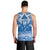 Toa Samoa Rugby Custom Men Tank Top Uso aso uma Samoan Pattern Blue - Polynesian Pride