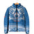 Toa Samoa Rugby Custom Padded Jacket Uso aso uma Samoan Pattern Blue - Polynesian Pride