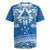 Toa Samoa Rugby Custom Rugby Jersey Uso aso uma Samoan Pattern Blue - Polynesian Pride