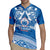 Toa Samoa Rugby Custom Rugby Jersey Uso aso uma Samoan Pattern Blue - Polynesian Pride