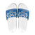 Toa Samoa Rugby Custom Slide Sandals Uso aso uma Samoan Pattern Blue - Polynesian Pride