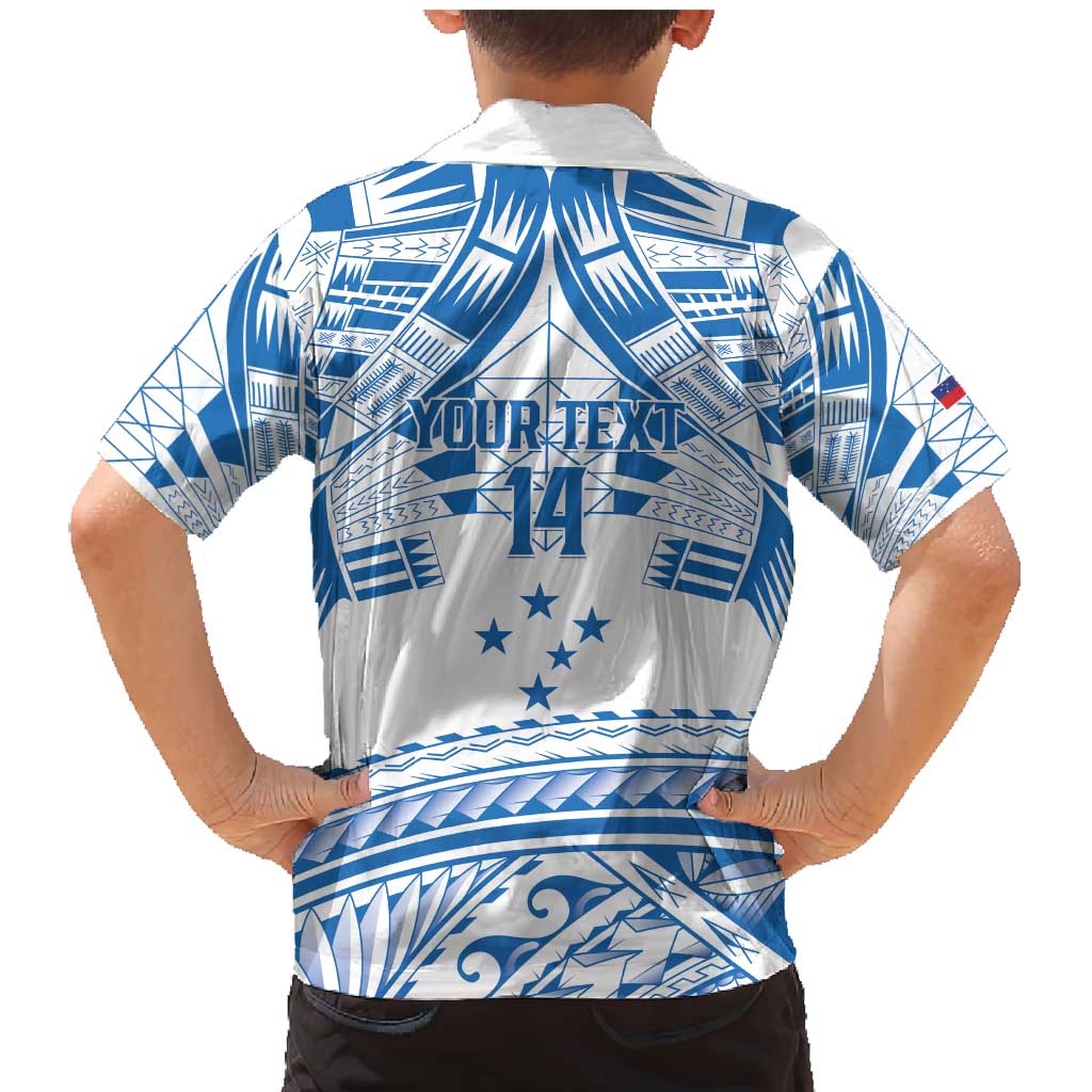 Toa Samoa Rugby Custom Family Matching Mermaid Dress and Hawaiian Shirt Uso aso uma Samoan Pattern White - Polynesian Pride