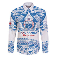 Toa Samoa Rugby Custom Family Matching Mermaid Dress and Hawaiian Shirt Uso aso uma Samoan Pattern White - Polynesian Pride