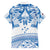 Toa Samoa Rugby Custom Family Matching Off Shoulder Maxi Dress and Hawaiian Shirt Uso aso uma Samoan Pattern White - Polynesian Pride