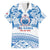 Toa Samoa Rugby Custom Family Matching Short Sleeve Bodycon Dress and Hawaiian Shirt Uso aso uma Samoan Pattern White - Polynesian Pride