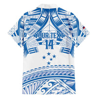 Toa Samoa Rugby Custom Family Matching Short Sleeve Bodycon Dress and Hawaiian Shirt Uso aso uma Samoan Pattern White - Polynesian Pride