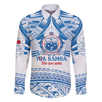 Toa Samoa Rugby Custom Family Matching Short Sleeve Bodycon Dress and Hawaiian Shirt Uso aso uma Samoan Pattern White - Polynesian Pride