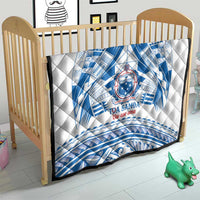 Toa Samoa Rugby Custom Quilt Uso aso uma Samoan Pattern White - Polynesian Pride