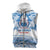 Toa Samoa Rugby Custom Sleeveless Zip Hoodie Uso aso uma Samoan Pattern White - Polynesian Pride