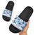 Toa Samoa Rugby Custom Slide Sandals Uso aso uma Samoan Pattern White - Polynesian Pride