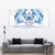 Toa Samoa Rugby Custom Tapestry Uso aso uma Samoan Pattern White - Polynesian Pride