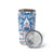 Toa Samoa Rugby Custom Tumbler Cup Uso aso uma Samoan Pattern White - Polynesian Pride