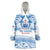 Toa Samoa Rugby Custom Wearable Blanket Hoodie Uso aso uma Samoan Pattern White - Polynesian Pride