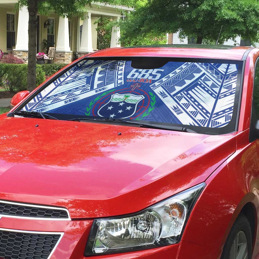 Samoa 685 Auto Sun Shade Samoan Pride Coat Of Arms - Polynesian Pride