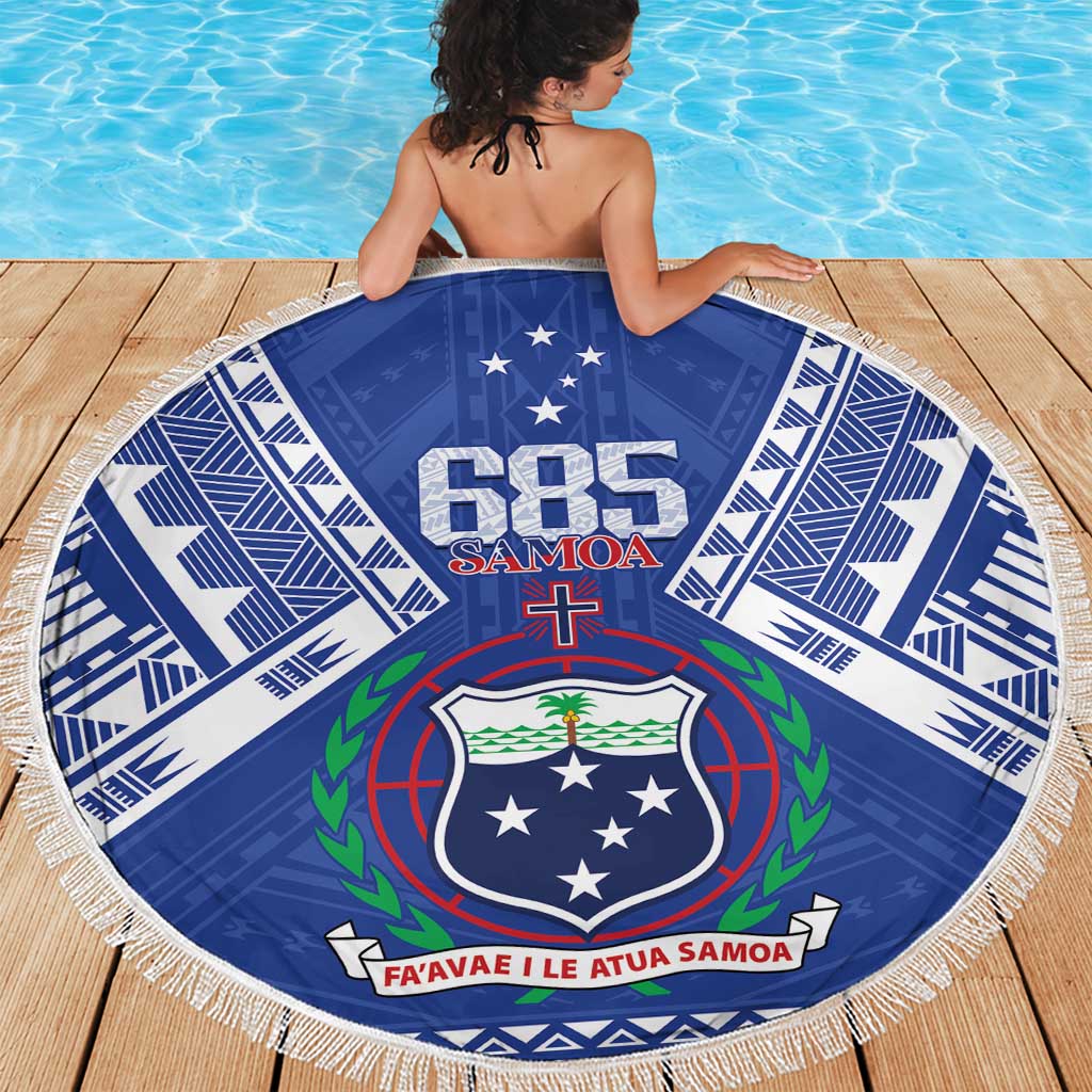 Samoa 685 Beach Blanket Samoan Pride Coat Of Arms - Polynesian Pride
