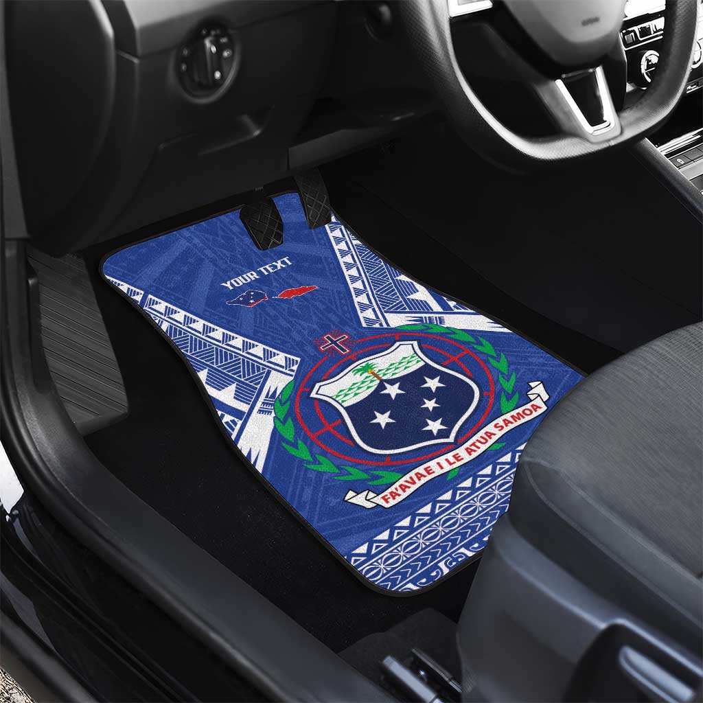 Personalised Samoa 685 Car Mats Samoan Pride Coat Of Arms - Polynesian Pride