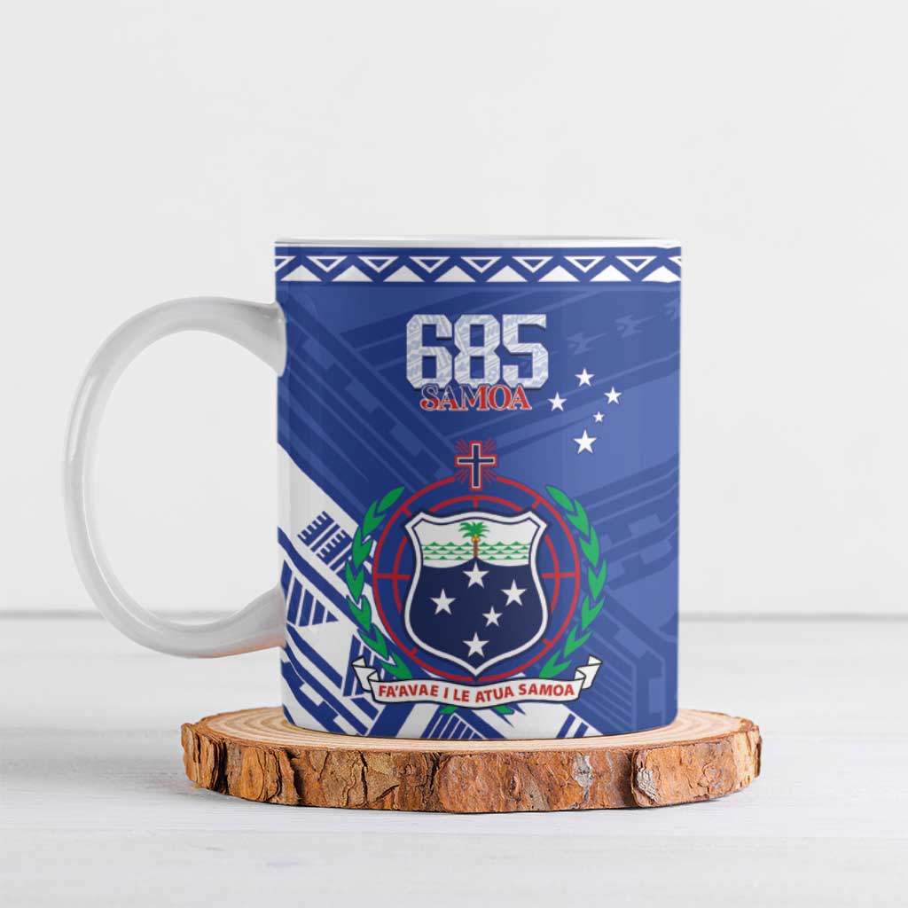 Personalised Samoa 685 Ceramic Mug Samoan Pride Coat Of Arms - Polynesian Pride