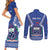 Personalised Samoa 685 Couples Matching Short Sleeve Bodycon Dress and Long Sleeve Button Shirt Samoan Pride Coat Of Arms - Polynesian Pride