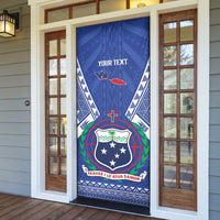 Personalised Samoa 685 Door Cover Samoan Pride Coat Of Arms - Polynesian Pride