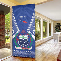 Personalised Samoa 685 Door Cover Samoan Pride Coat Of Arms - Polynesian Pride