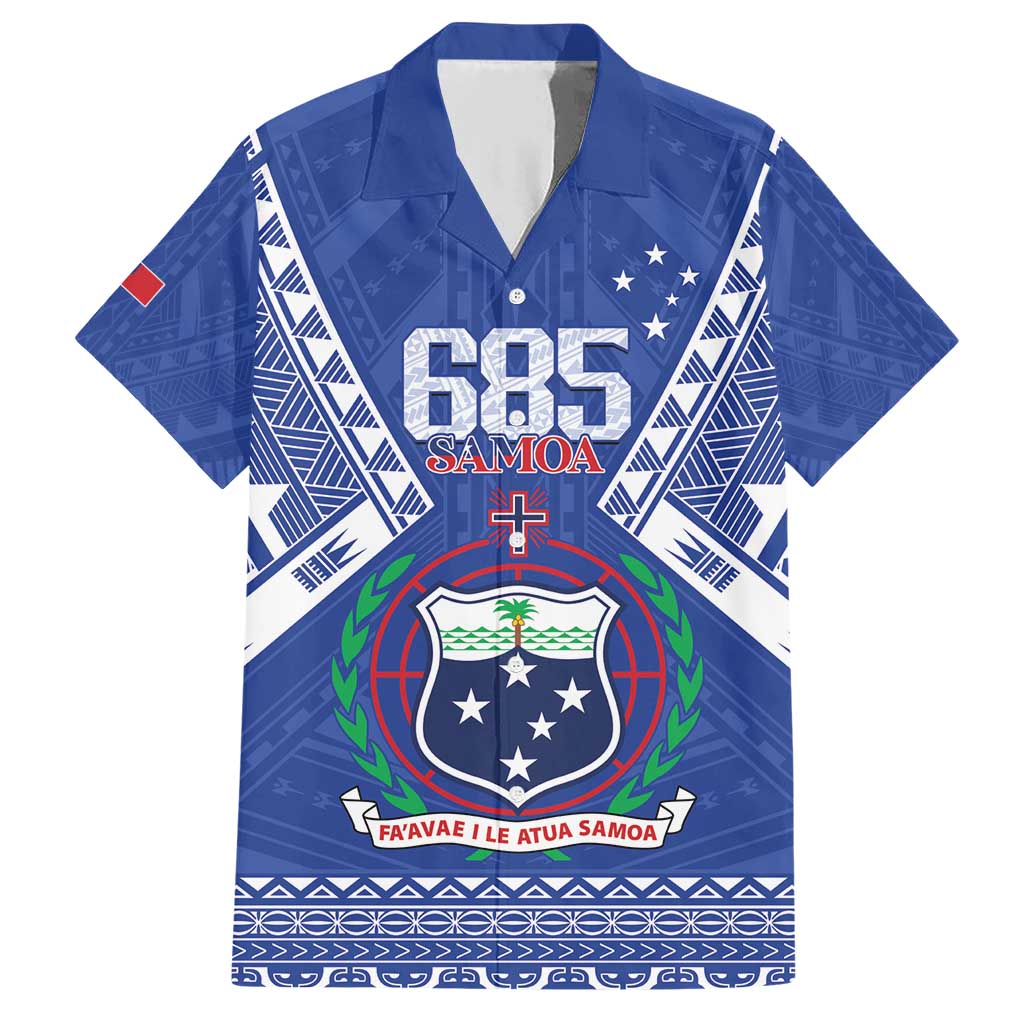 Personalised Samoa 685 Family Matching Short Sleeve Bodycon Dress and Hawaiian Shirt Samoan Pride Coat Of Arms - Polynesian Pride