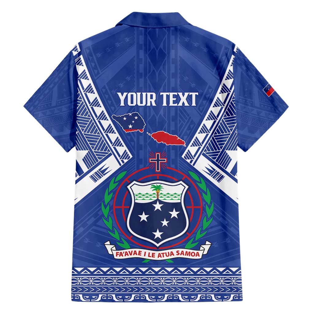 Personalised Samoa 685 Family Matching Short Sleeve Bodycon Dress and Hawaiian Shirt Samoan Pride Coat Of Arms - Polynesian Pride