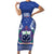 Personalised Samoa 685 Family Matching Short Sleeve Bodycon Dress and Hawaiian Shirt Samoan Pride Coat Of Arms - Polynesian Pride