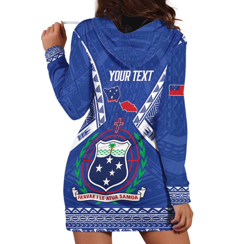 Personalised Samoa 685 Hoodie Dress Samoan Pride Coat Of Arms - Polynesian Pride