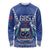 Personalised Samoa 685 Long Sleeve Shirt Samoan Pride Coat Of Arms - Polynesian Pride