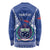 Personalised Samoa 685 Long Sleeve Shirt Samoan Pride Coat Of Arms - Polynesian Pride