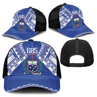 Samoa 685 Mesh Trucker Cap Samoan Pride Coat Of Arms - Polynesian Pride