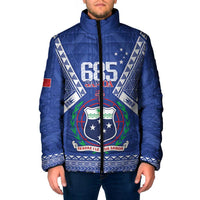 Personalised Samoa 685 Padded Jacket Samoan Pride Coat Of Arms - Polynesian Pride